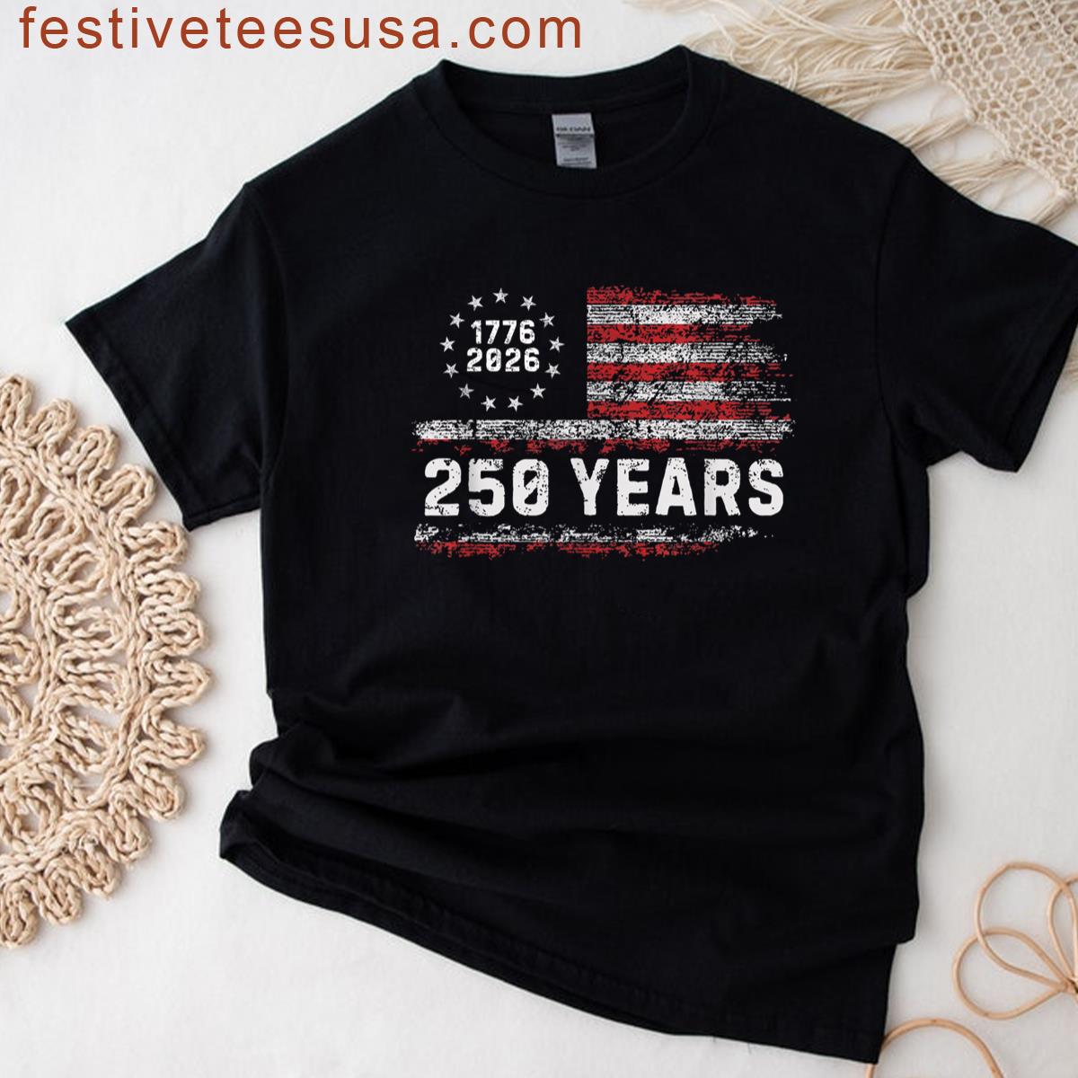 America 250 Years Historical T-shirt