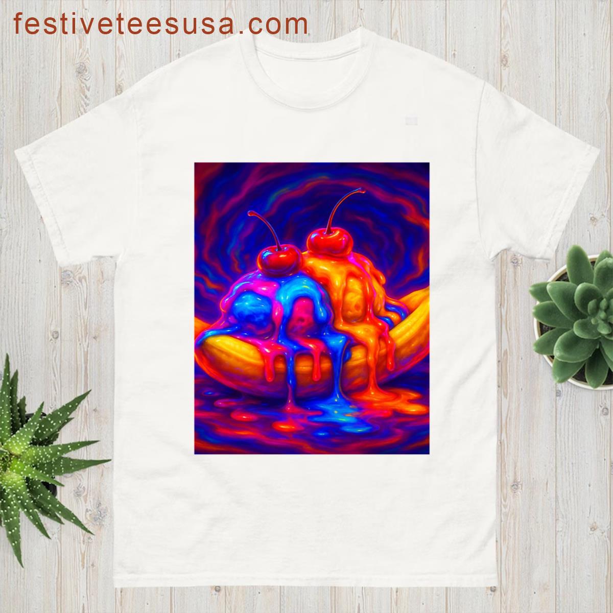 Banana Split Meltdown Neon T-shirt