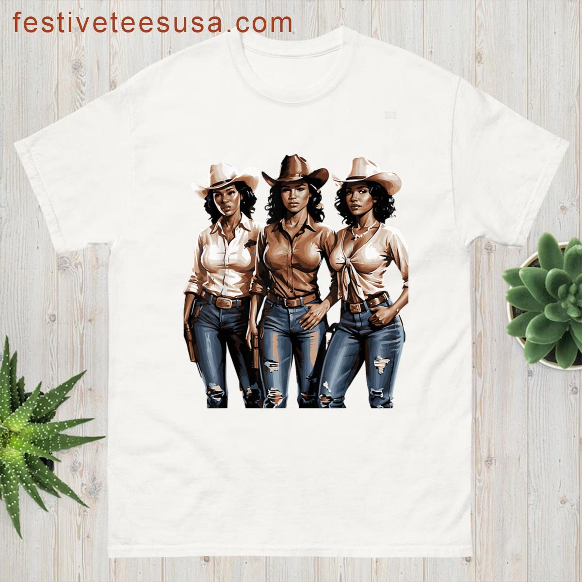 Black Cowgirl Women Empowerment T-shirt