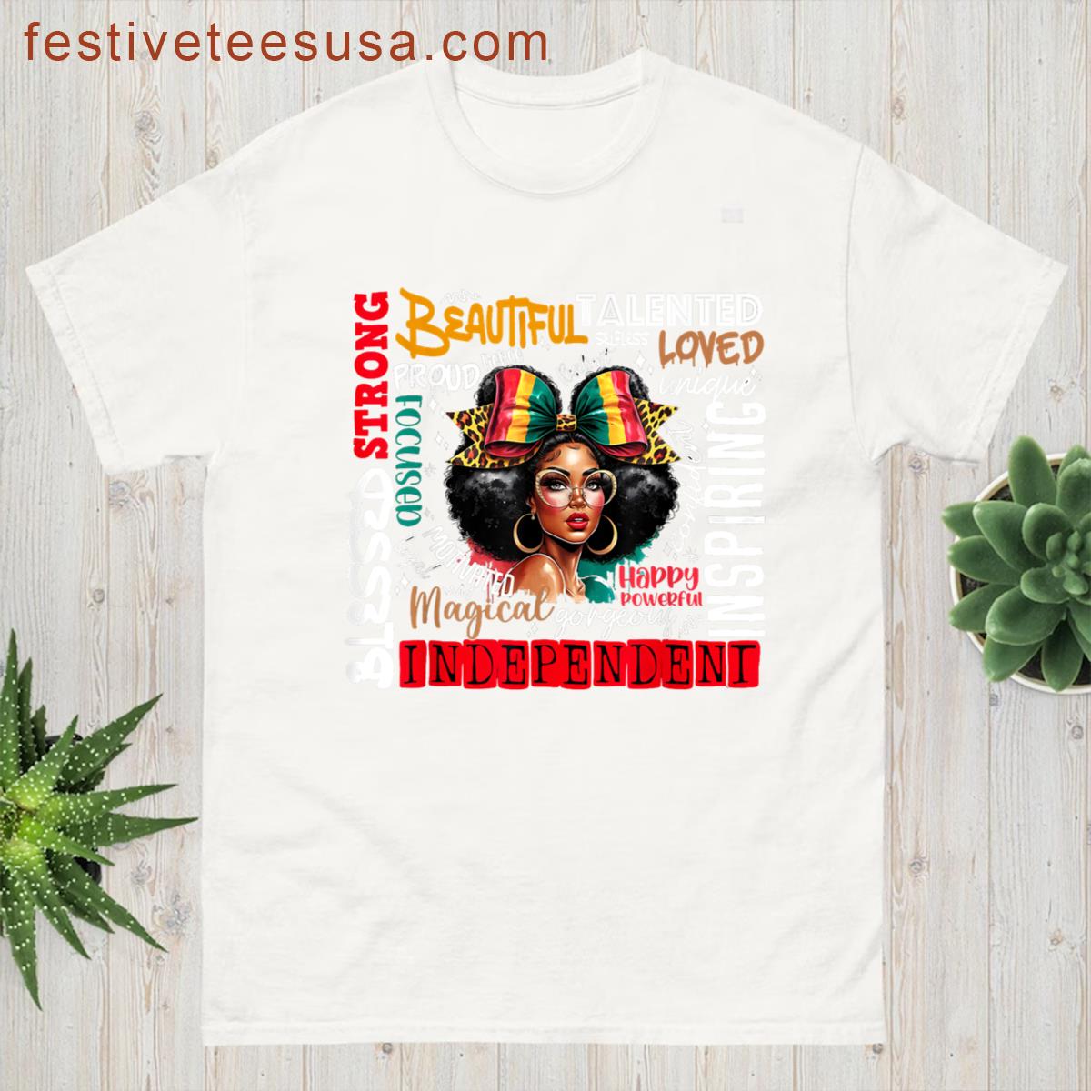 Blessed Afro Woman Graphic T-shirt