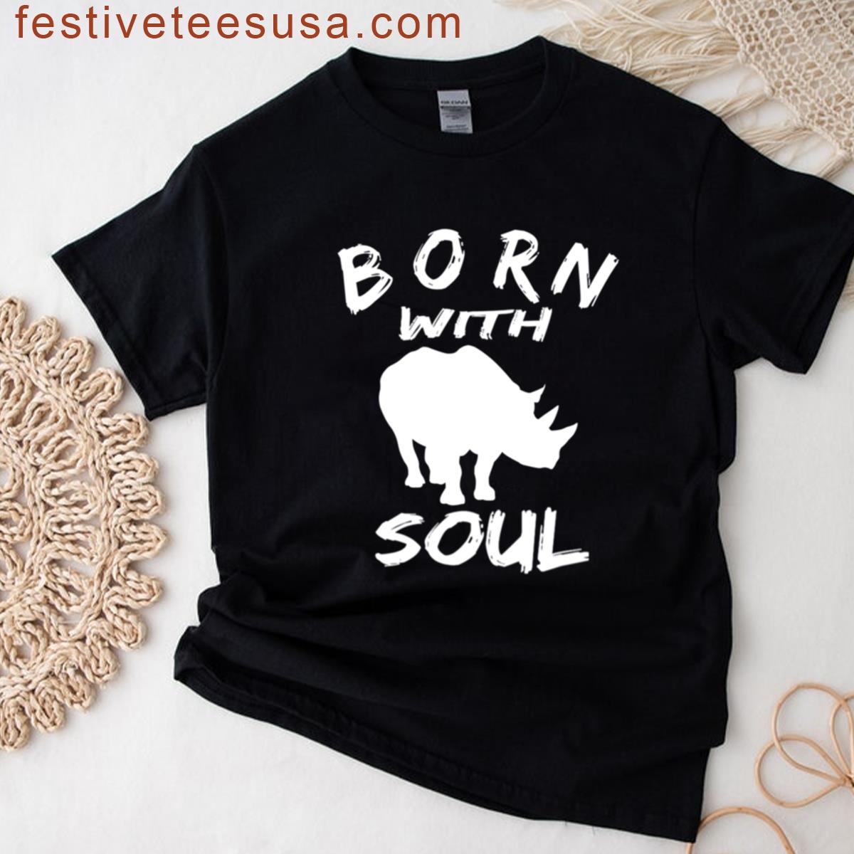 Born Rhino Graphic T-shirt