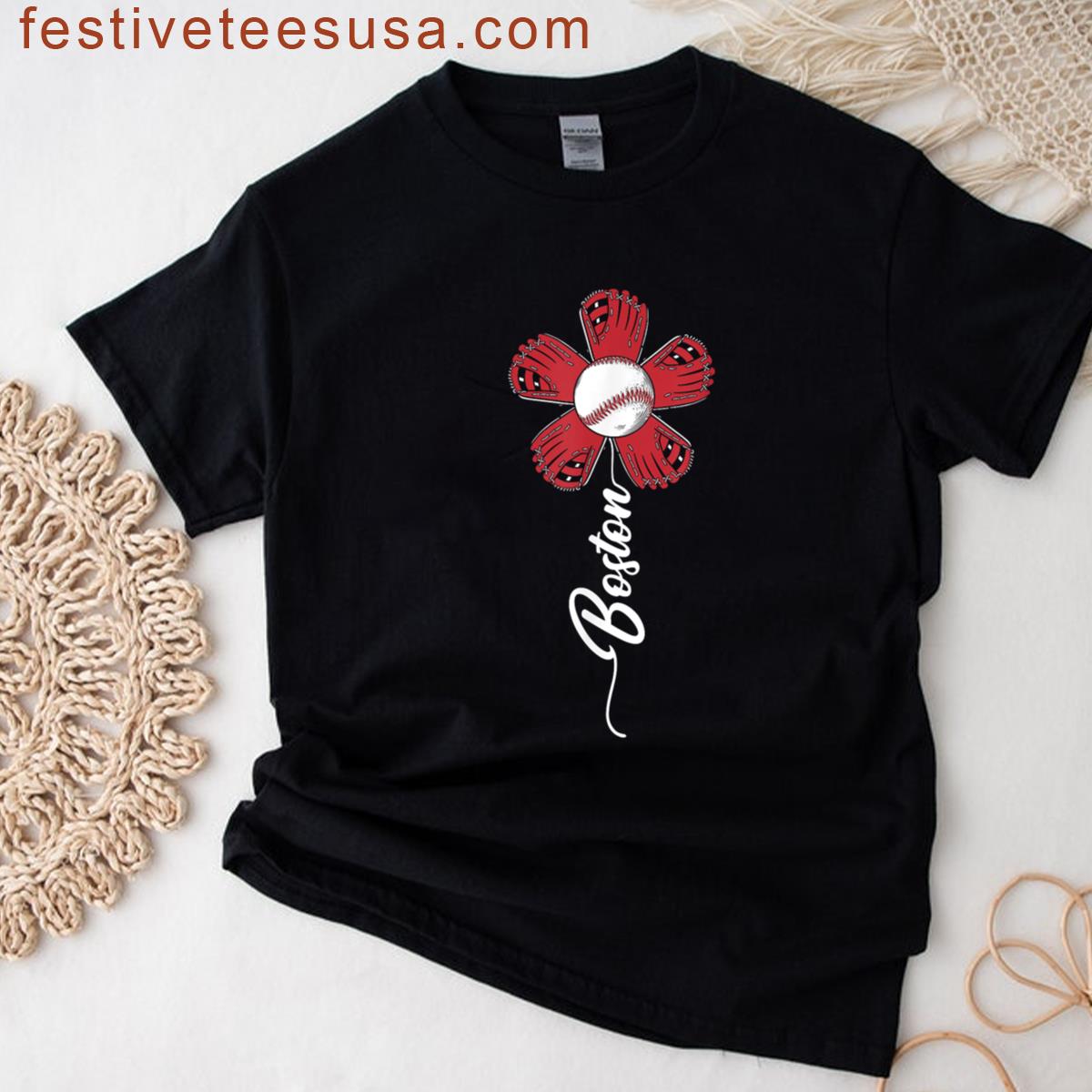 Boston Vintage Flower T-shirt