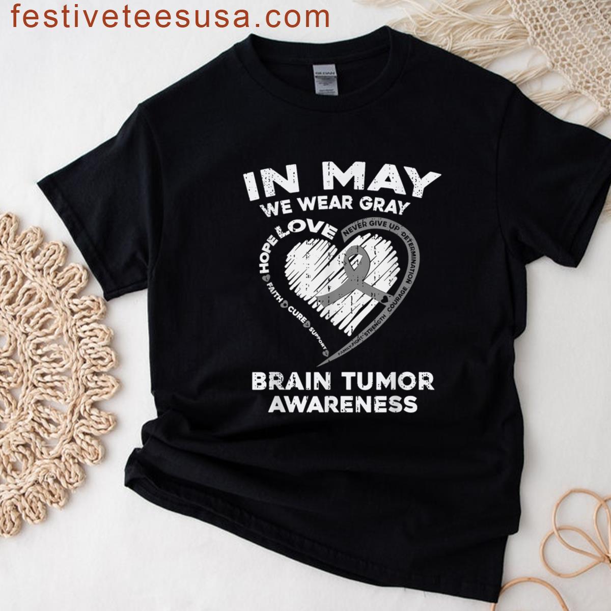 Brain Tumor Awareness Apparel For All Ages T-shirt