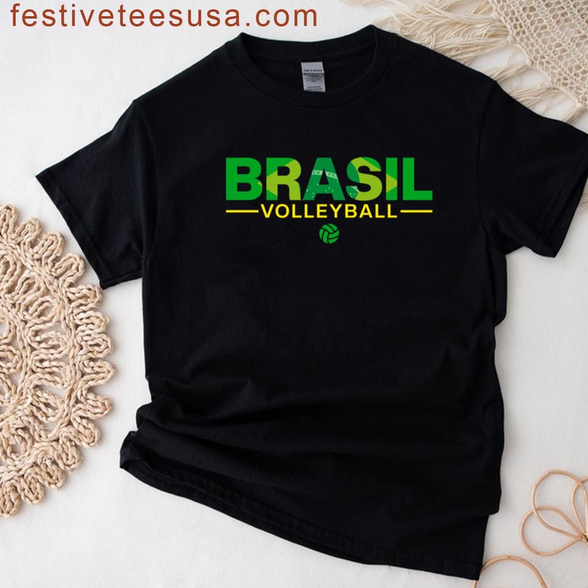Brasil Volleyball Apparel For Supporters T-shirt