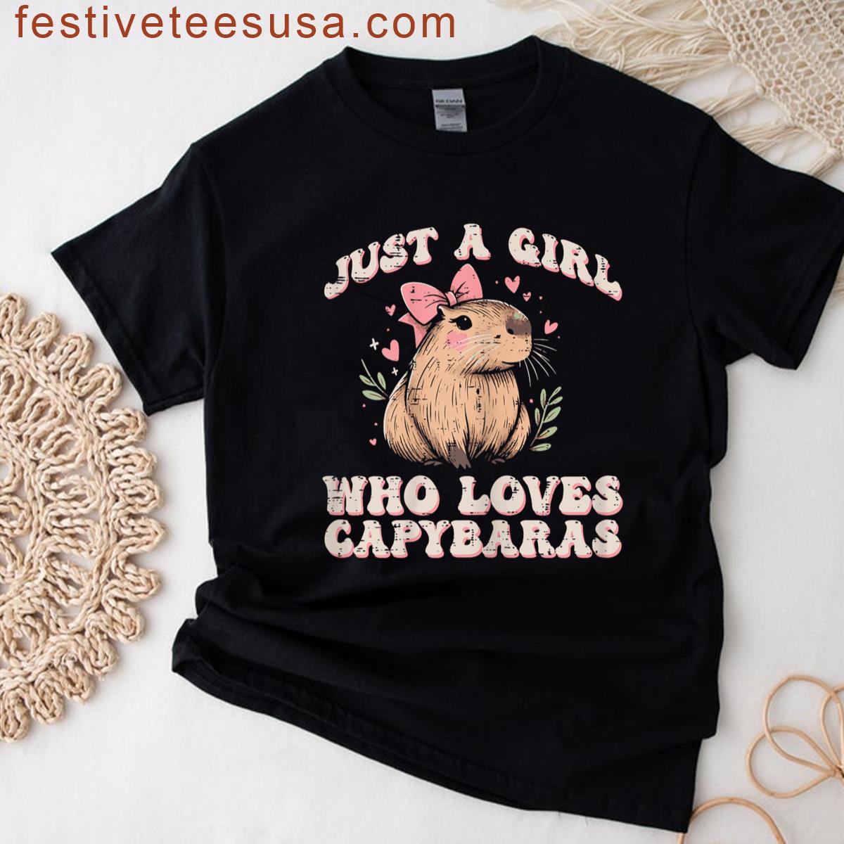 Capybara Lover Girls T-shirt