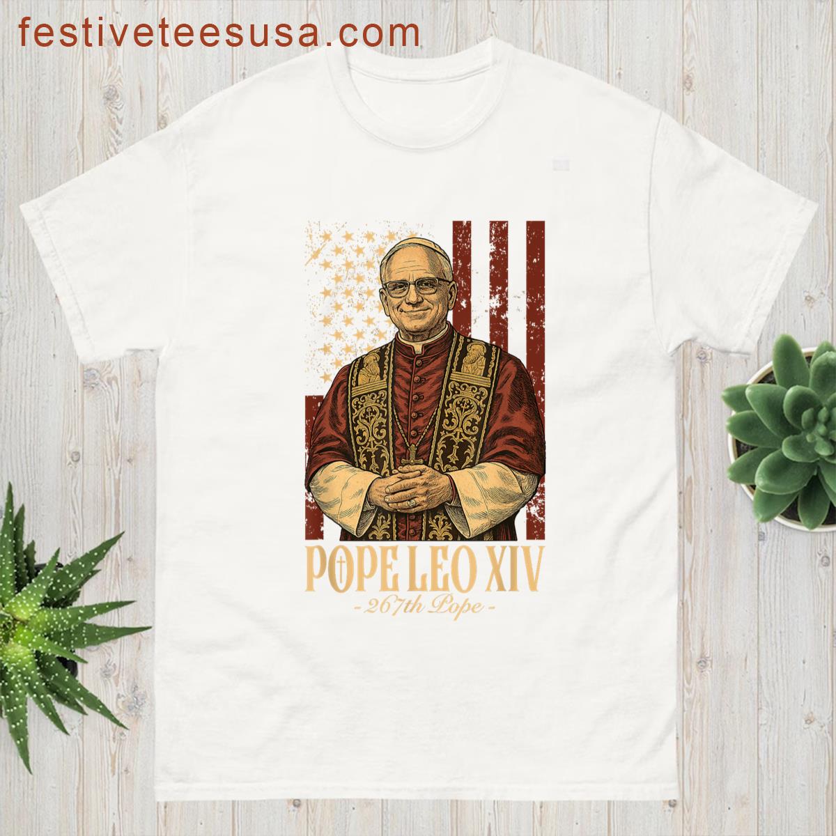 Cardinal Pope Leo Xiv T-shirt