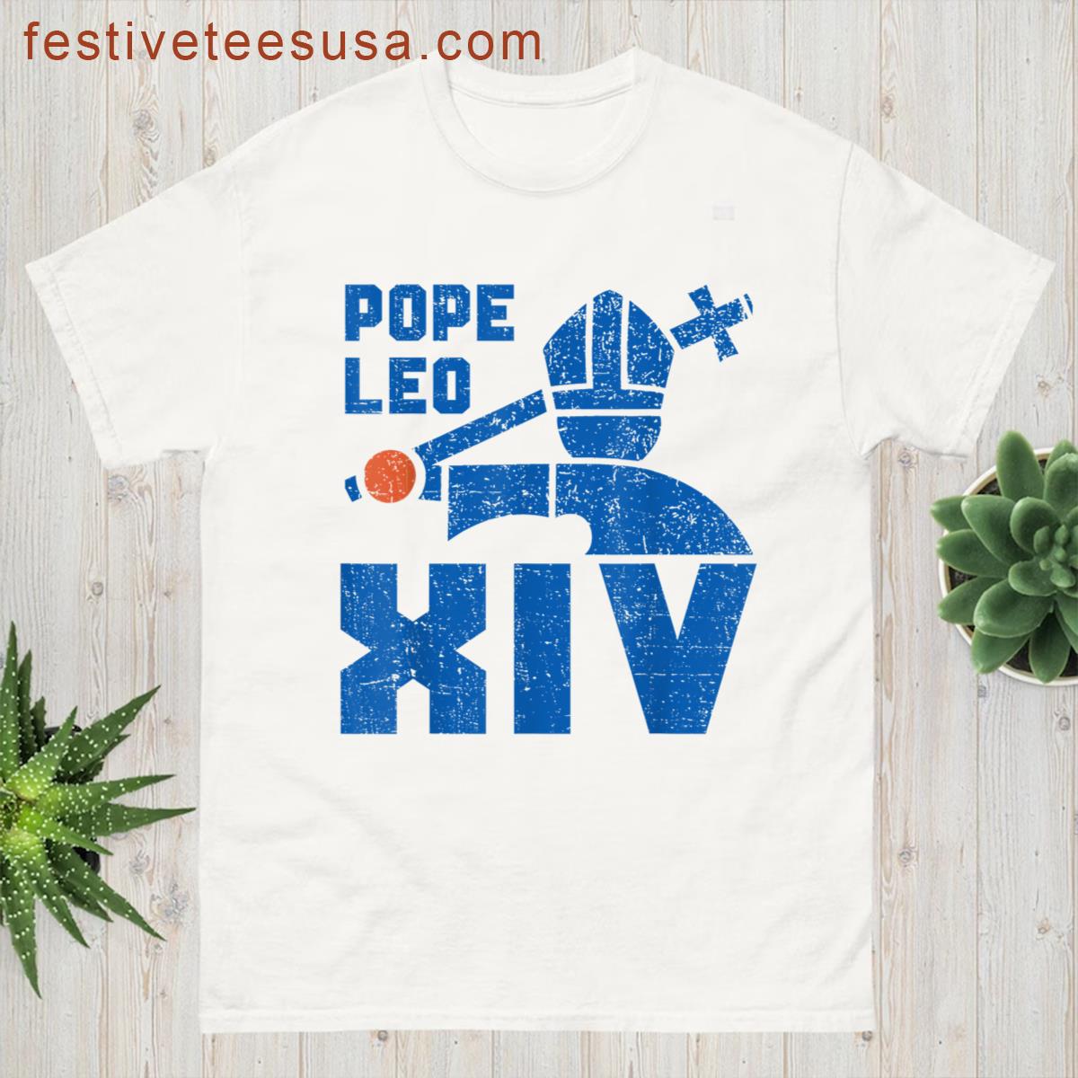 Chicago Pope Graphic Trendy T-shirt