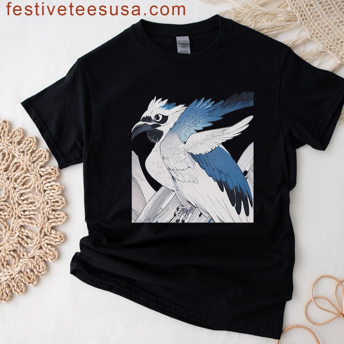 Colorful Majestic Birds Design T-shirt