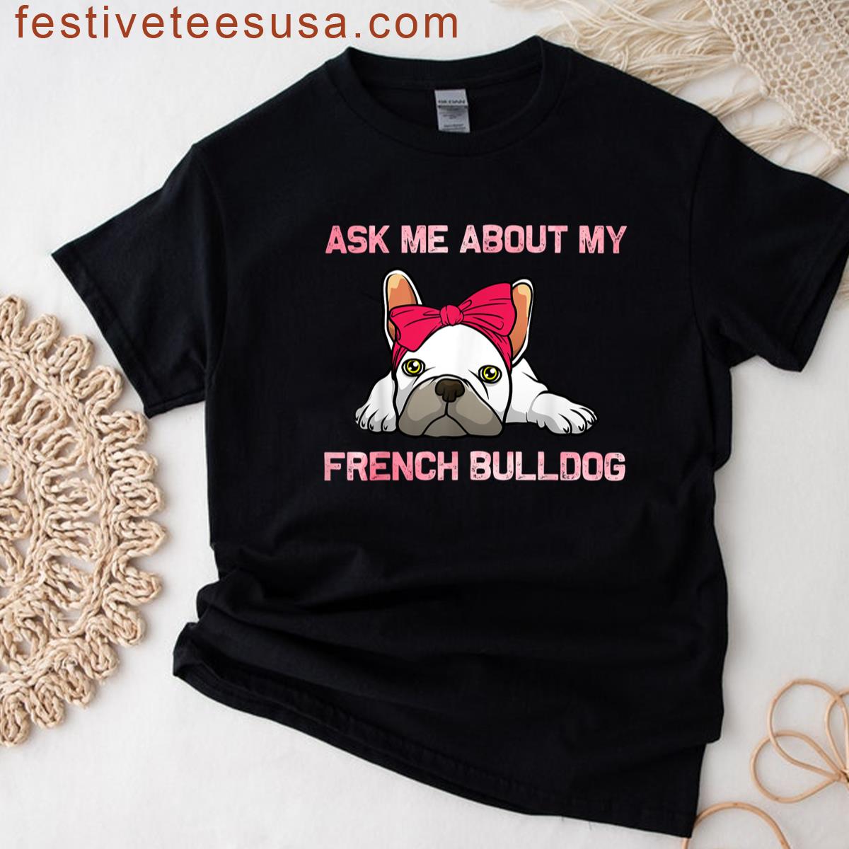 Cool French Bulldog Graphic T-shirt