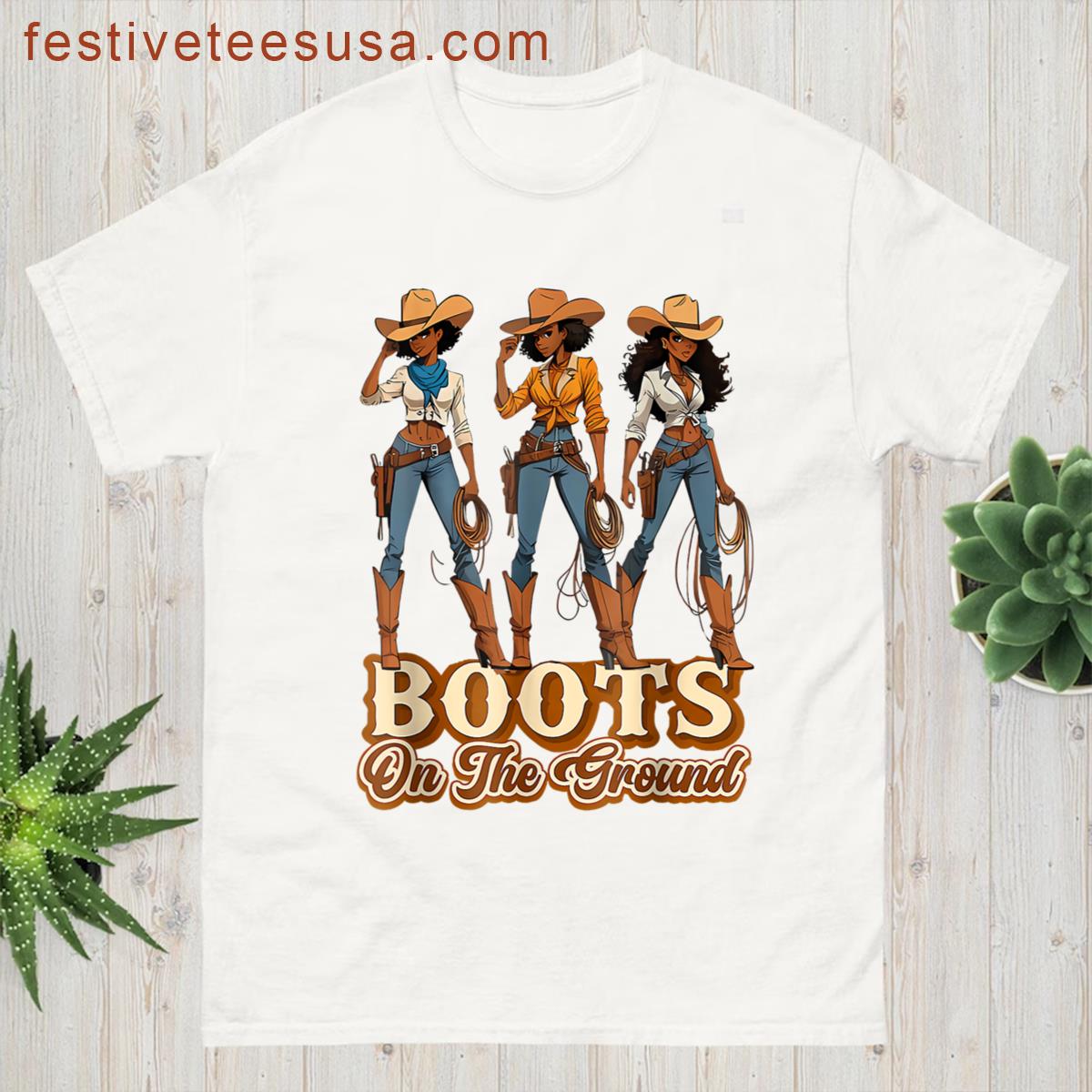 Cowgirl Cowboy Graphic Tee T-shirt