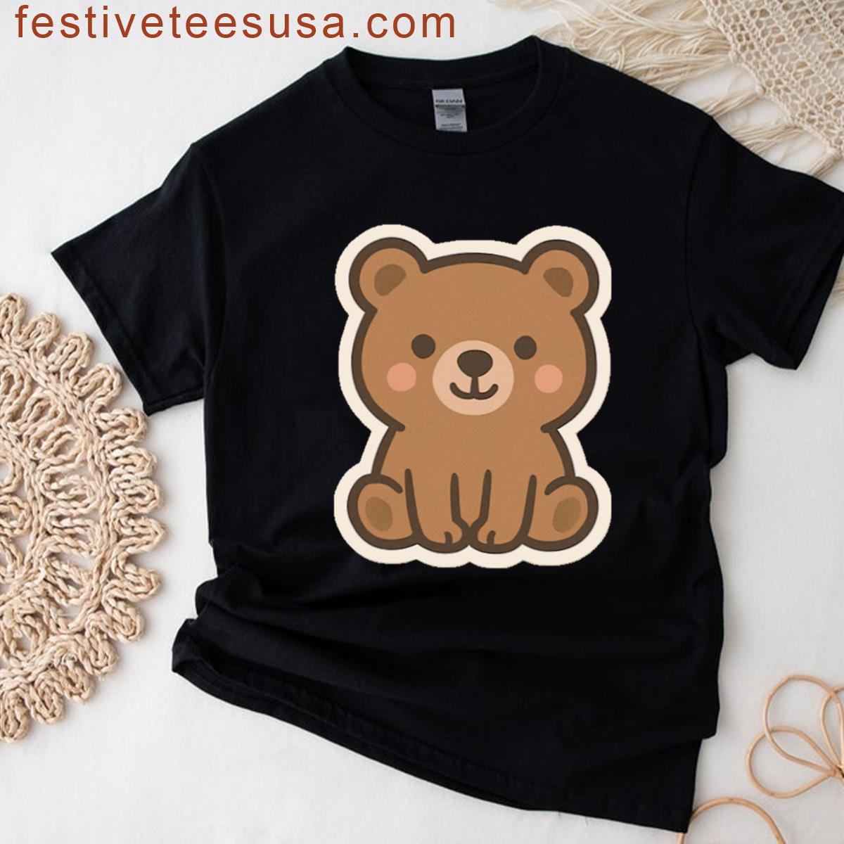 Cute Bear For Animal Lovers T-shirt