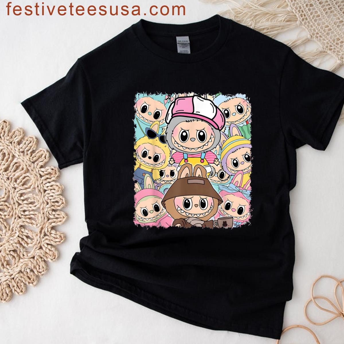 Cute Labubu Design For Men Women Kids T-shirt