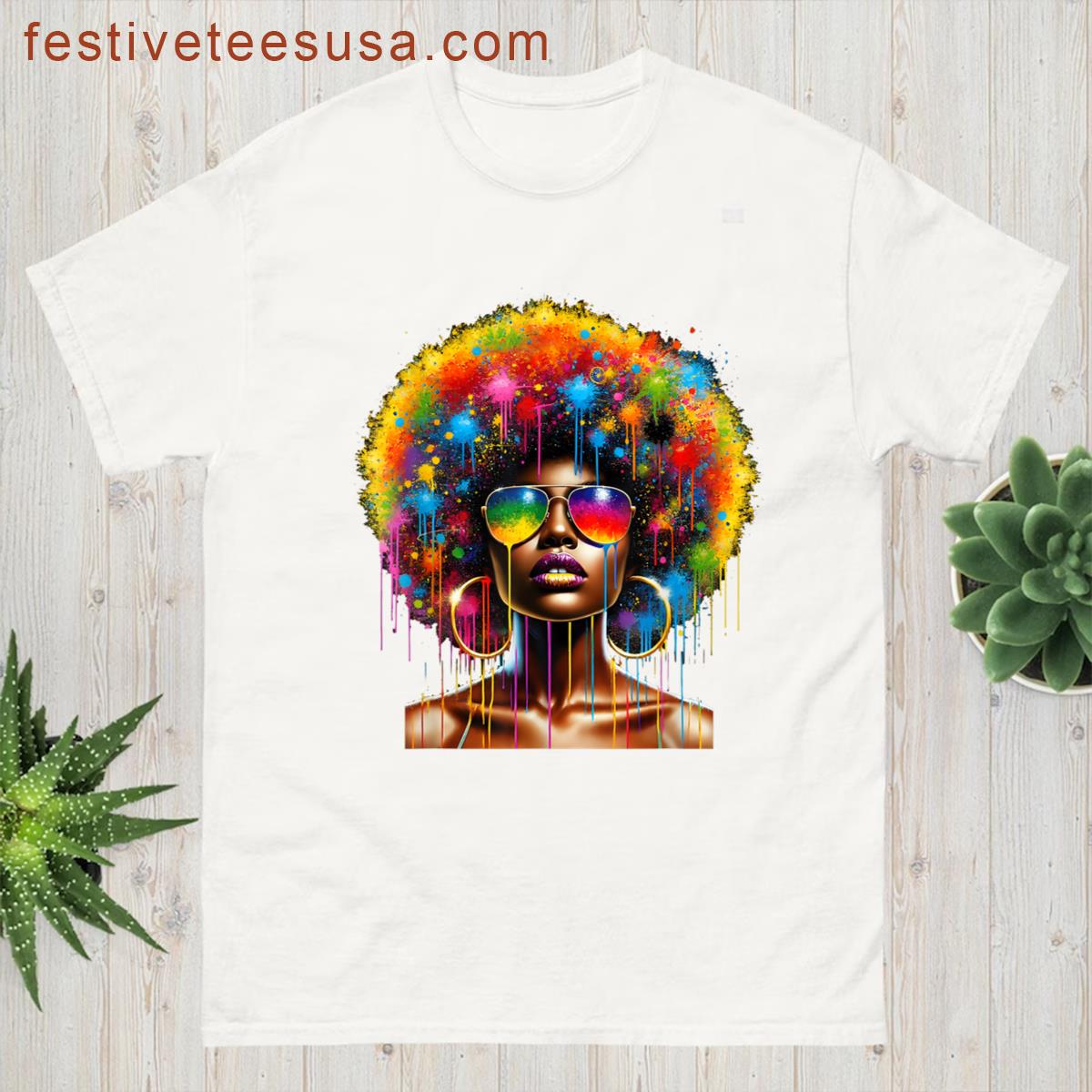 Dripping Melanin Queen T-shirt