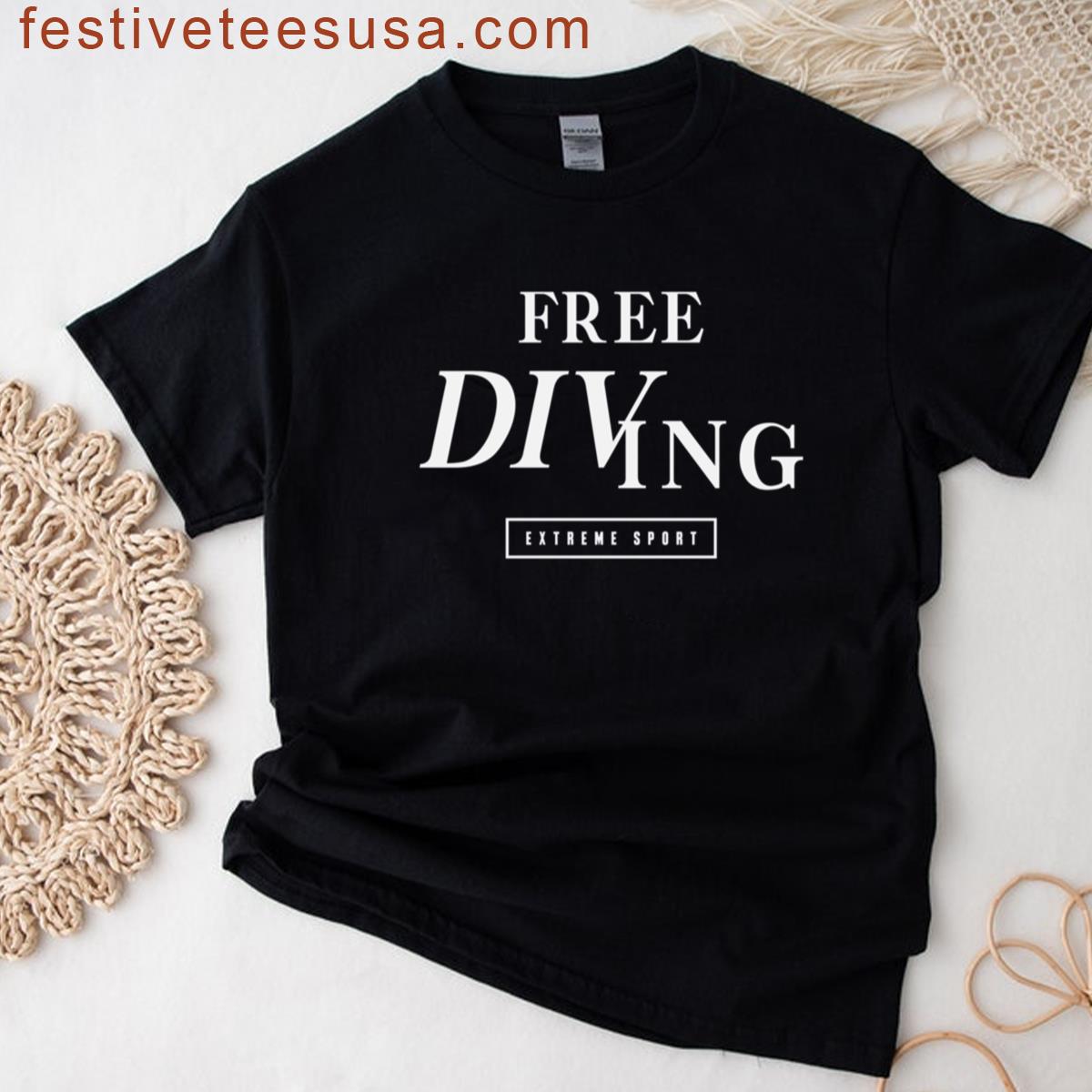 Extreme Sport Freediving Casual Wear T-shirt