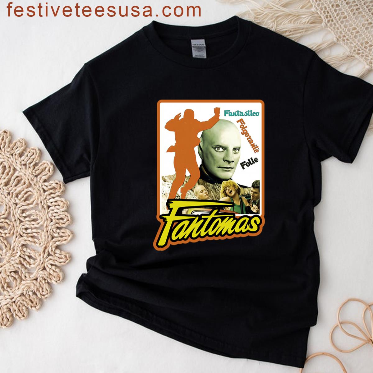 Fantomas Artistic Print T-shirt