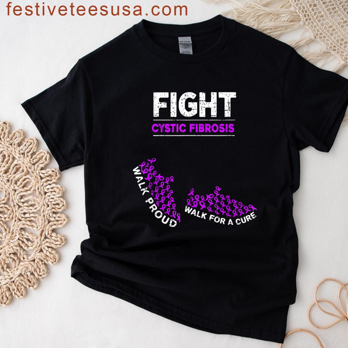 Fight Cystic Fibrosis Ribbon T-shirt