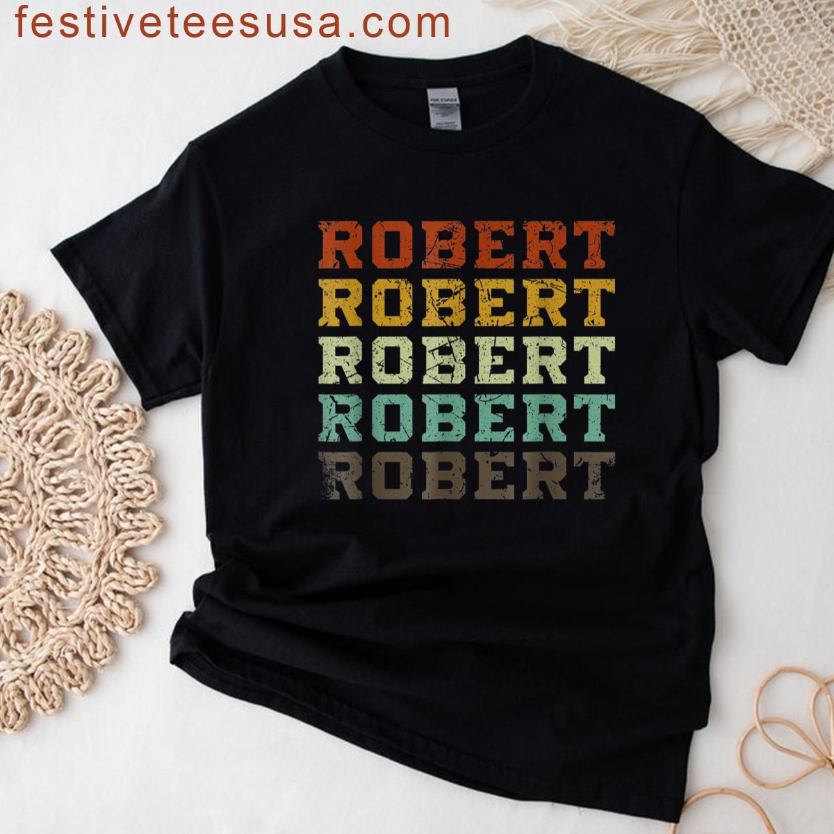 First Name Robert Grunge Style T-shirt