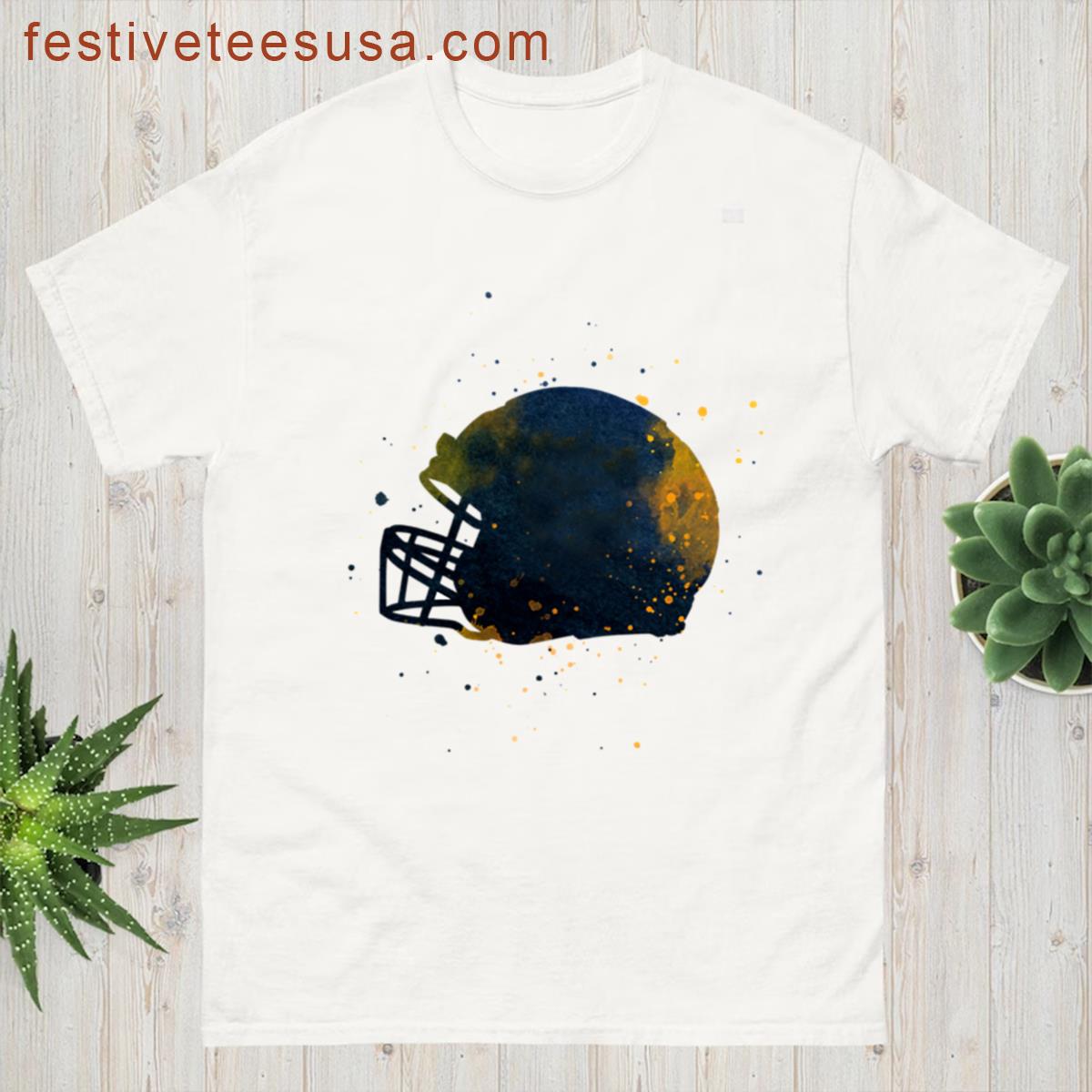 Football Helmet Casual Look T-shirt