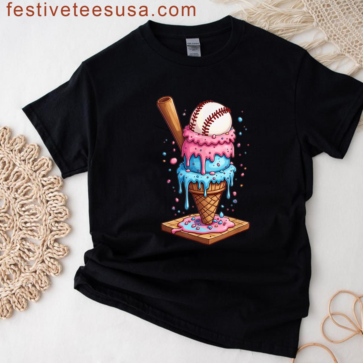 Funny Baseball Cone T-shirt
