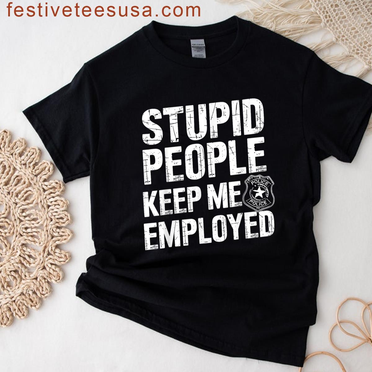 Funny Cop Art T-shirt