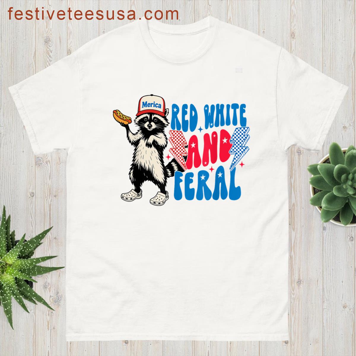 Funny Raccoon Cute Red T-shirt