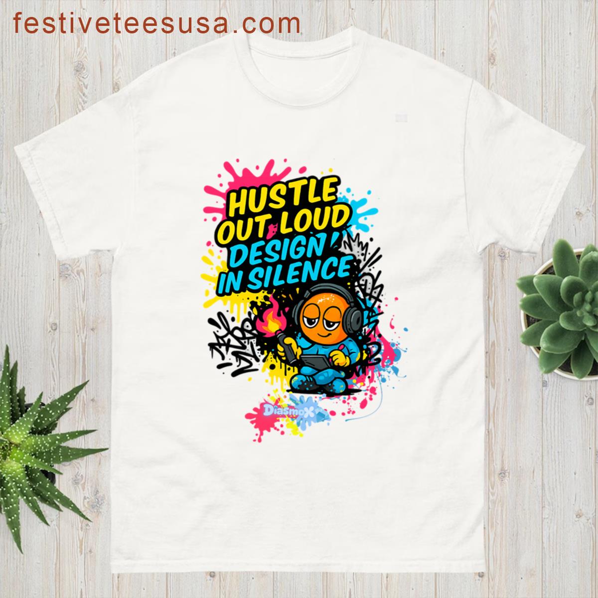 Graffiti Vibes Loud Statement Tee T-shirt