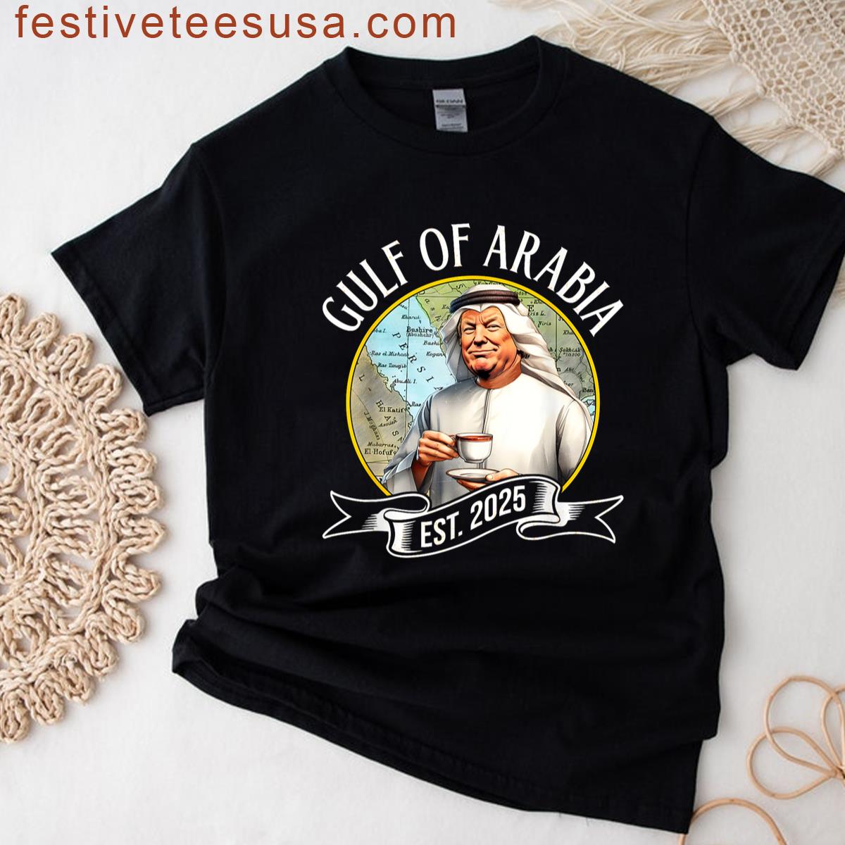 Gulf Arabia Vintage Trump Graphic Tee T-shirt