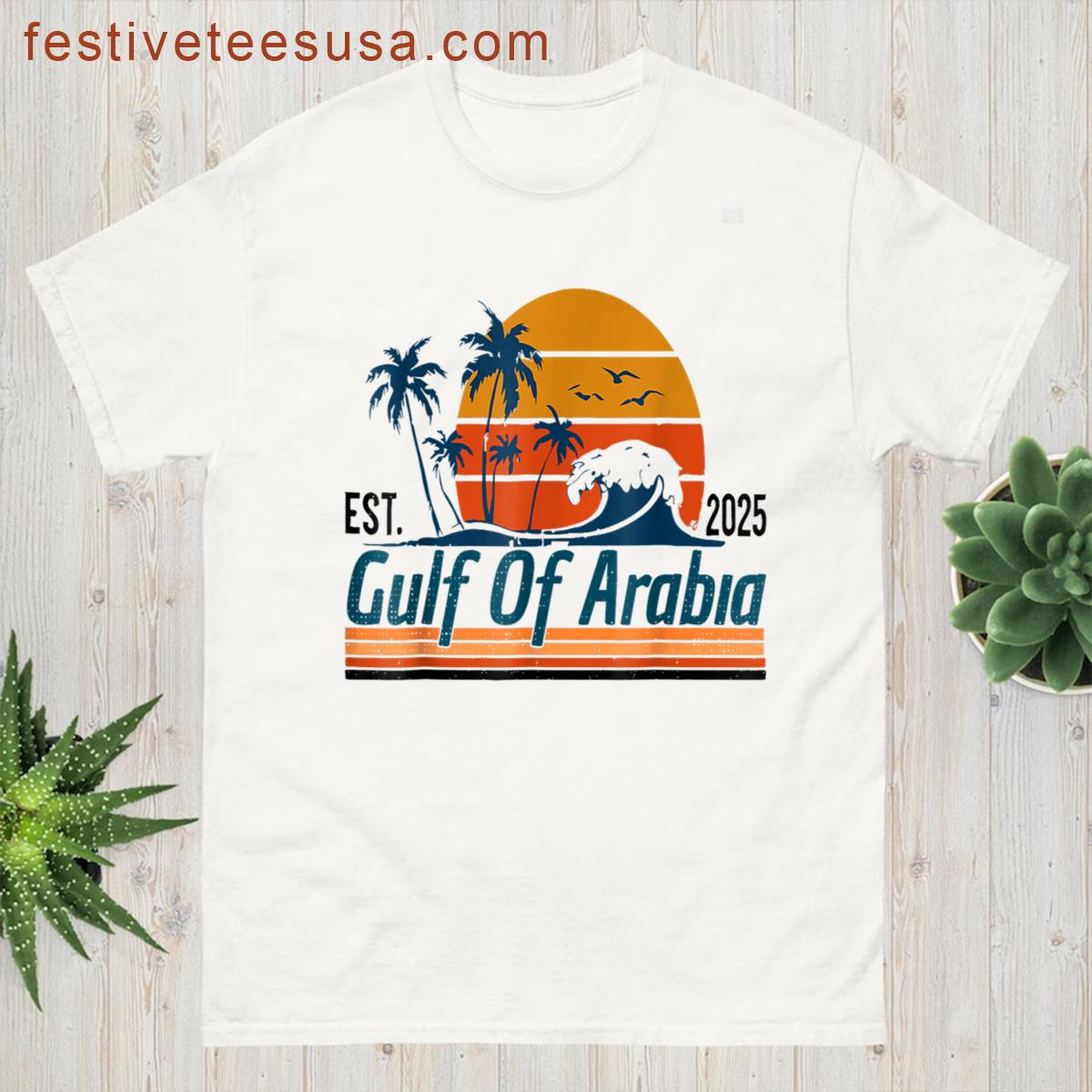 Gulf Of Arabia Travel Theme T-shirt