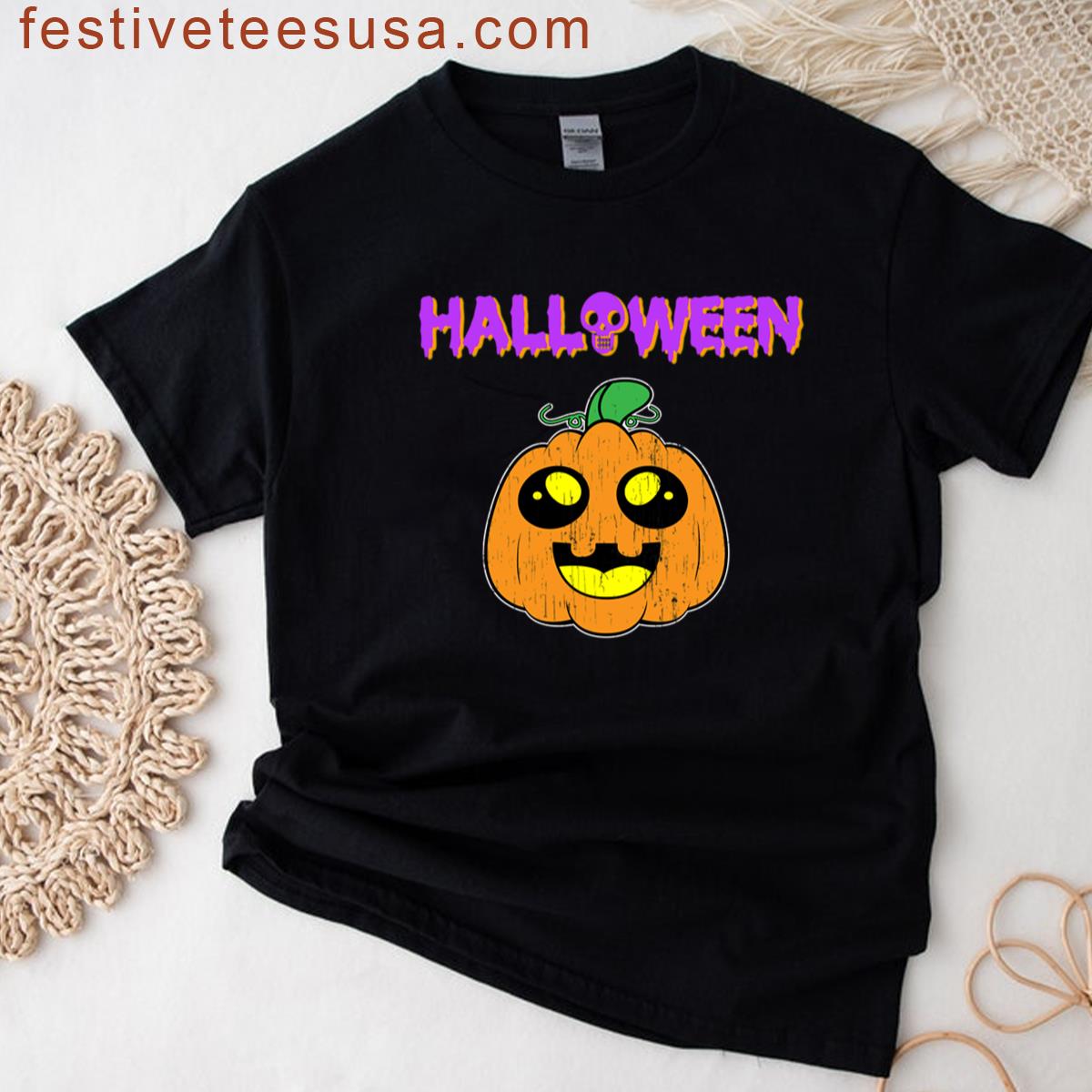 Halloween Festive Pumpkin T-shirt