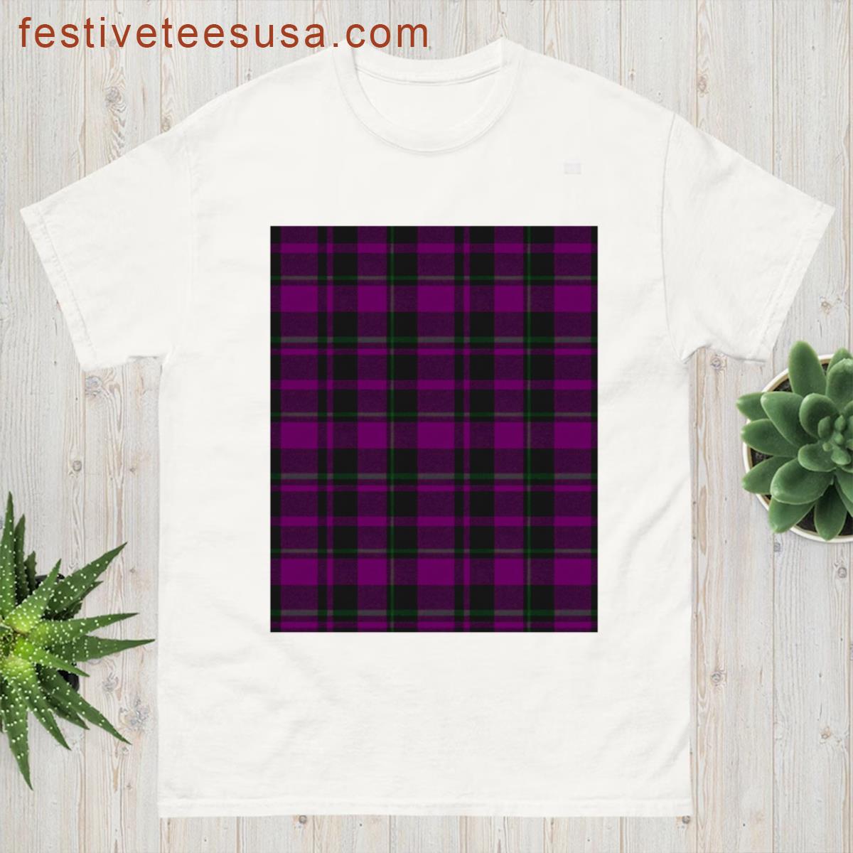 Halloween Plaid Graphic Tee T-shirt