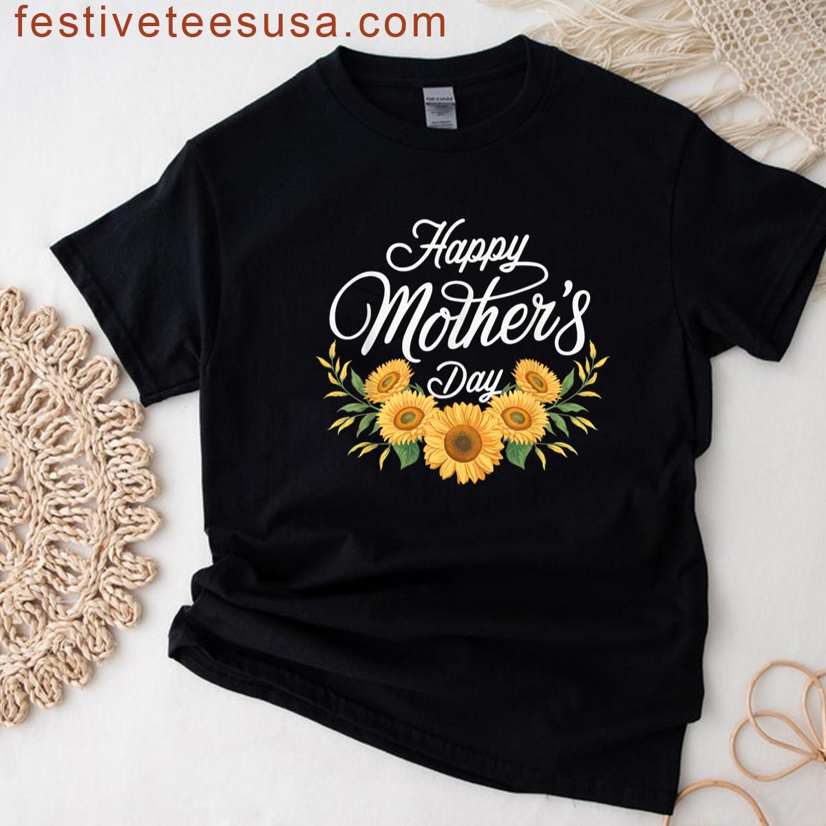 Happy Mothers Day Floral Style T-shirt