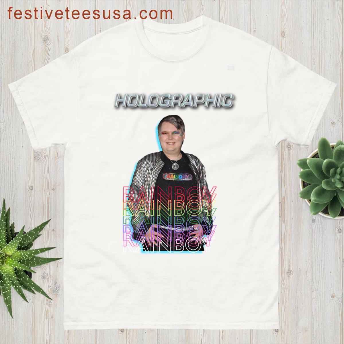 Holographic Rainboy Vibrant T-shirt