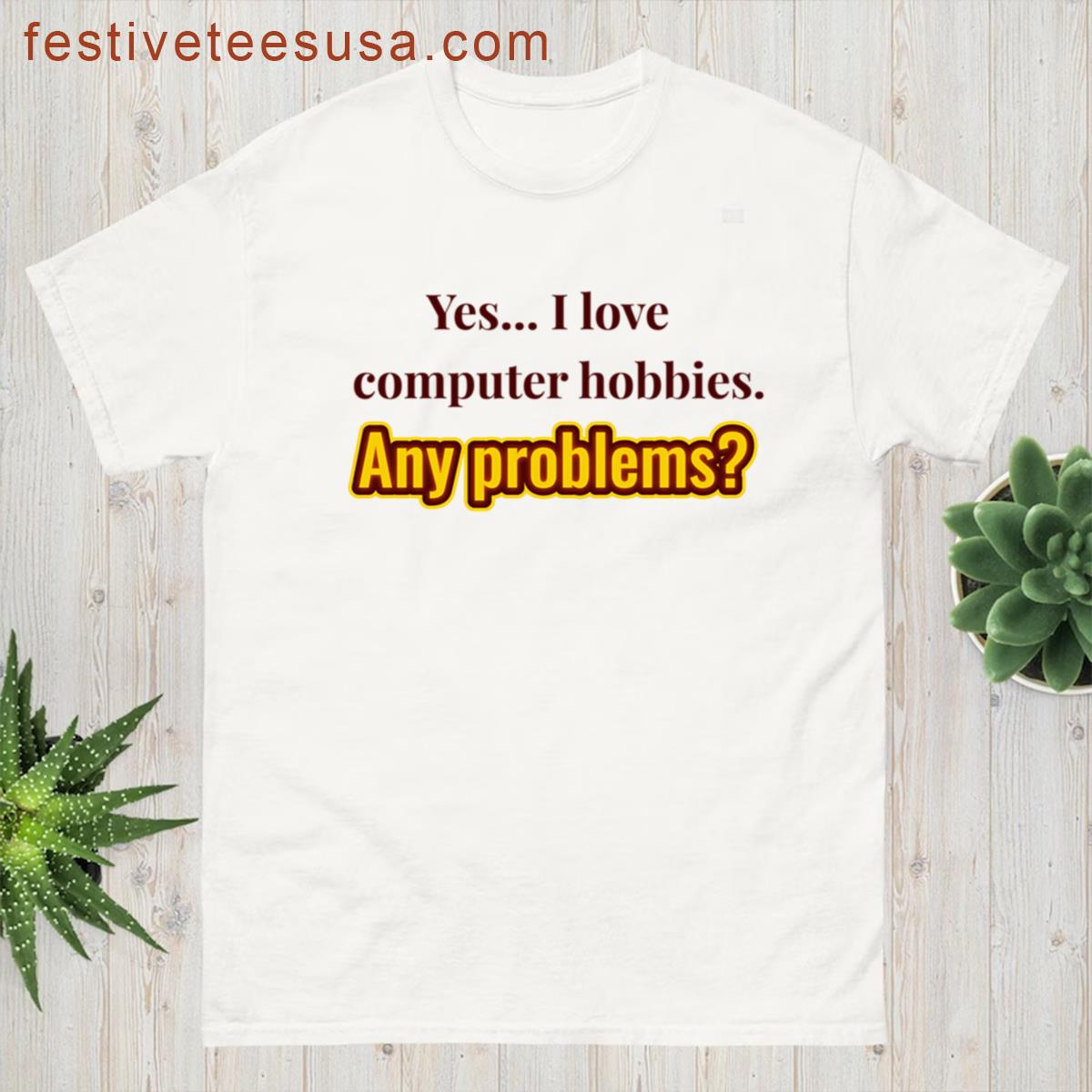I Love Computer Hobbies Graphic T-shirt