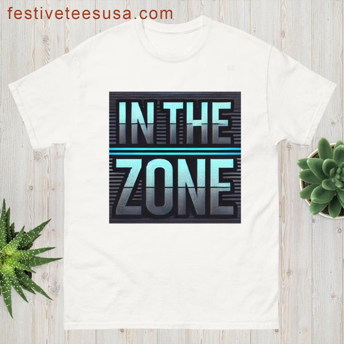 In The Zone Trendy Blue T-shirt
