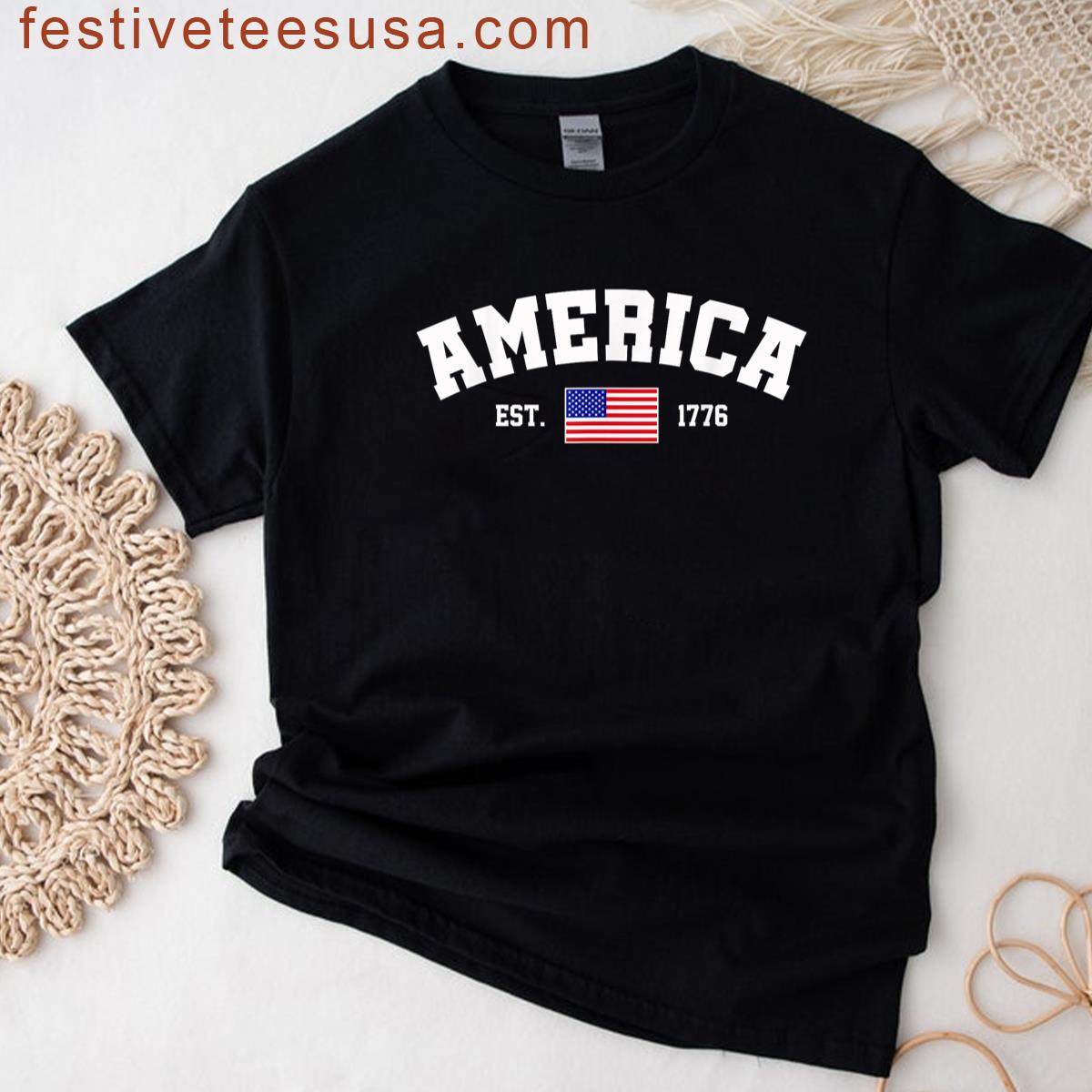 Independence Day Flag Tee T-shirt