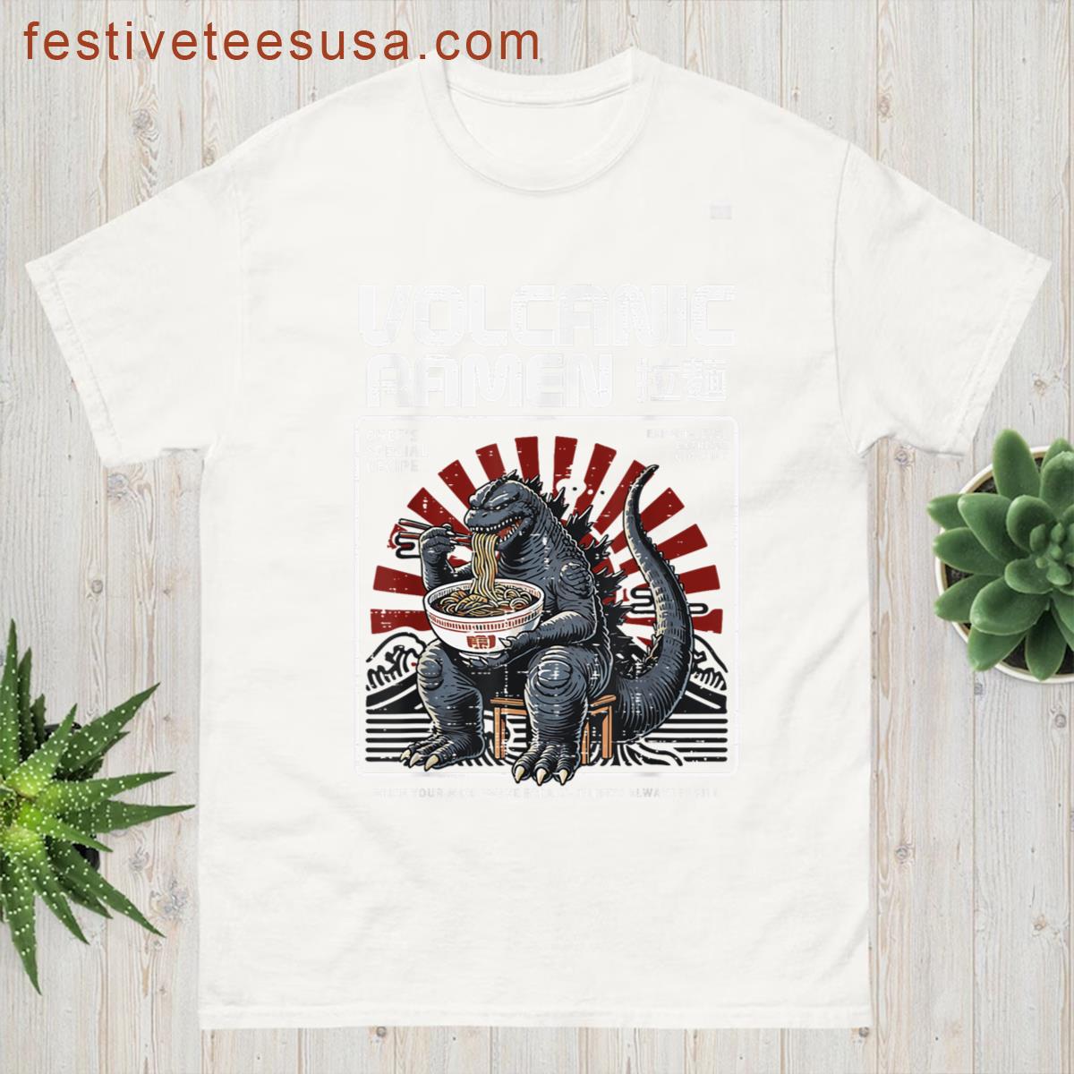 Japanese Kaiju Ramen Art For All T-shirt