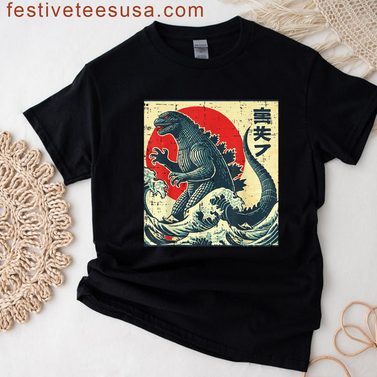 Japanese Ukiyo Monster Design T-shirt