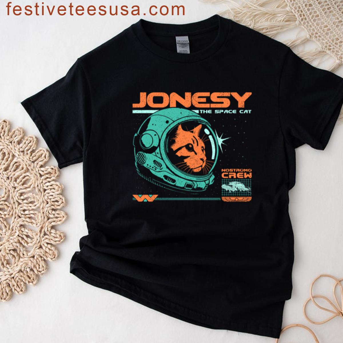 Jonesy Space Kitty Art T-shirt