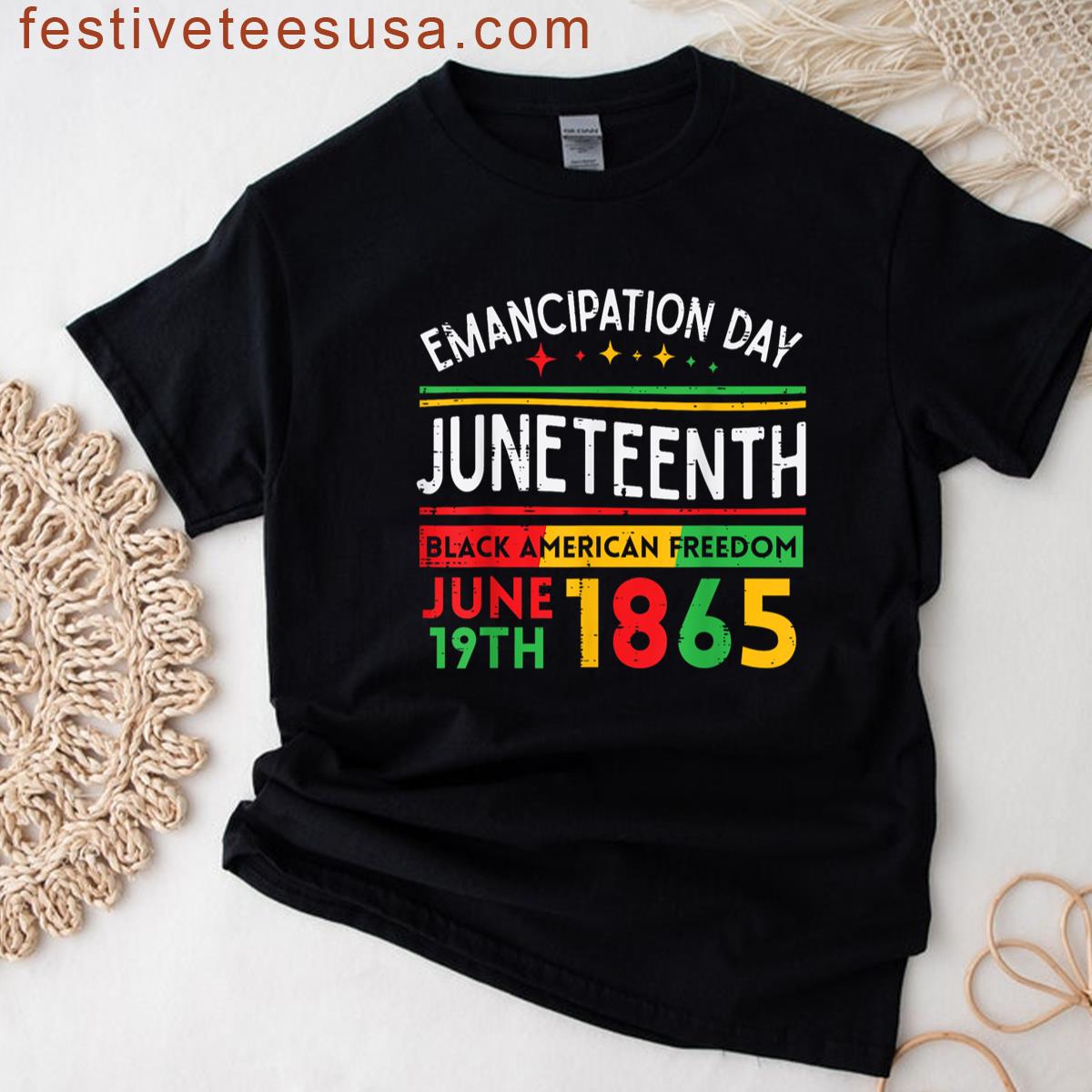 Juneteenth Celebration Black Men Women T-shirt