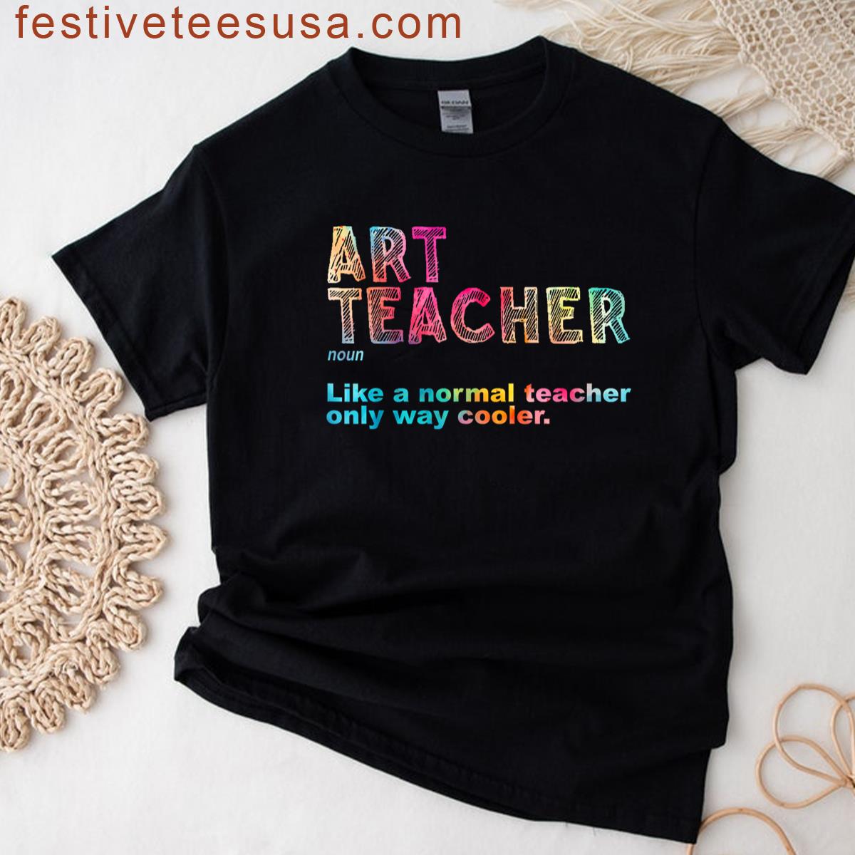 Men Women Art Teacher Graphic Tee T-shirt