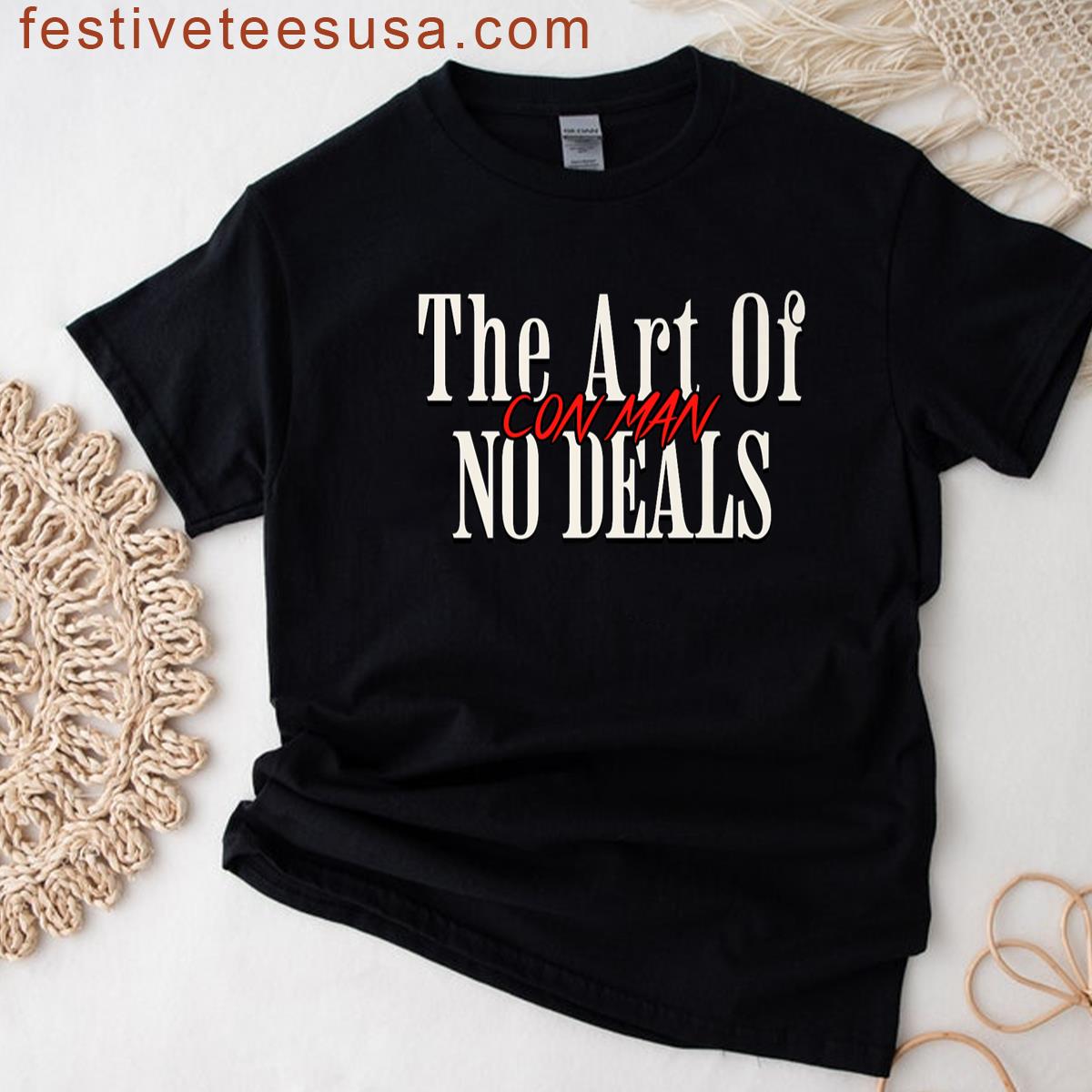 Premium Art Con Man Humor T-shirt