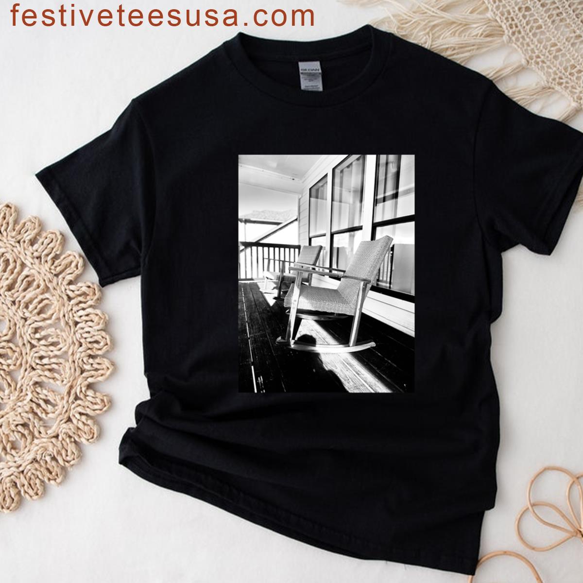Rocking Chair Black And White Tee T-shirt
