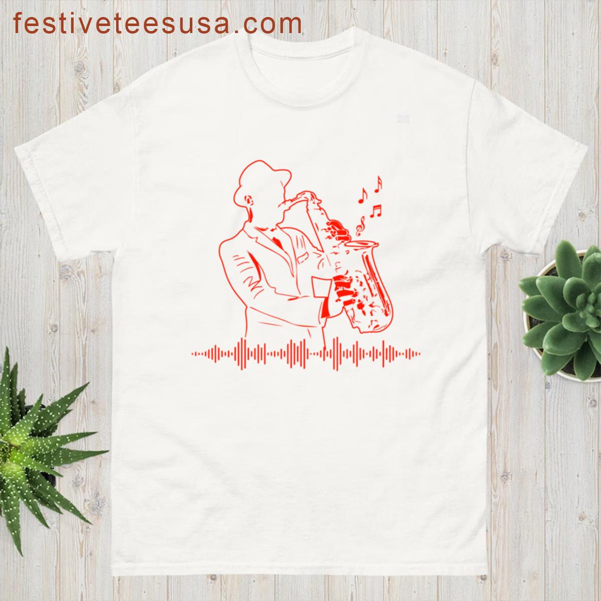 Saxophone Jazz Art T-shirt