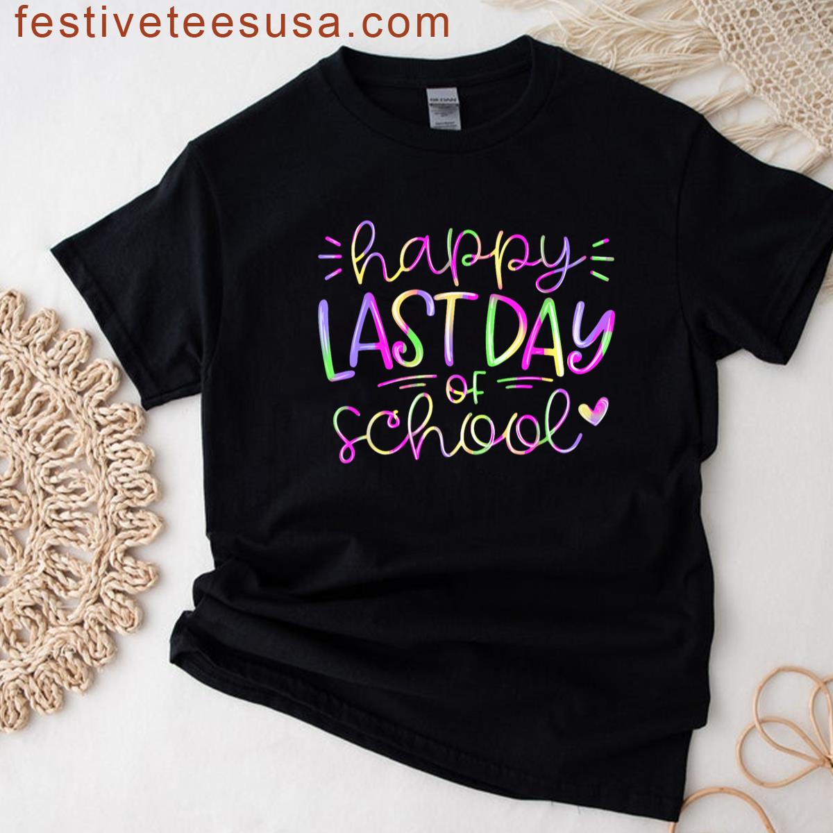 Tie Dye School Graduation T-shirt