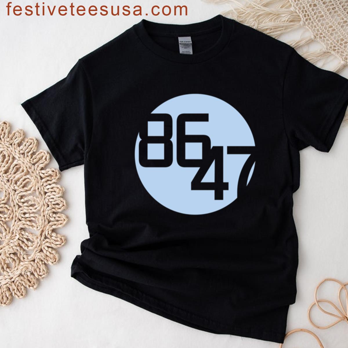8647 Light Blue Dot T-shirt