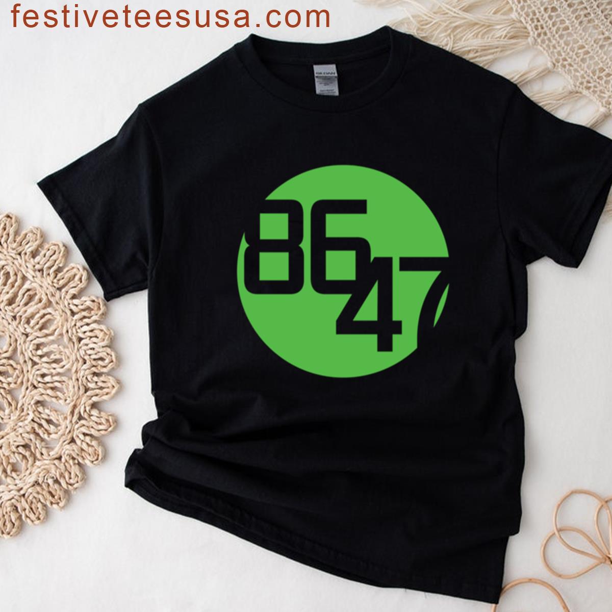 8647 Lime Green Dot T-shirt