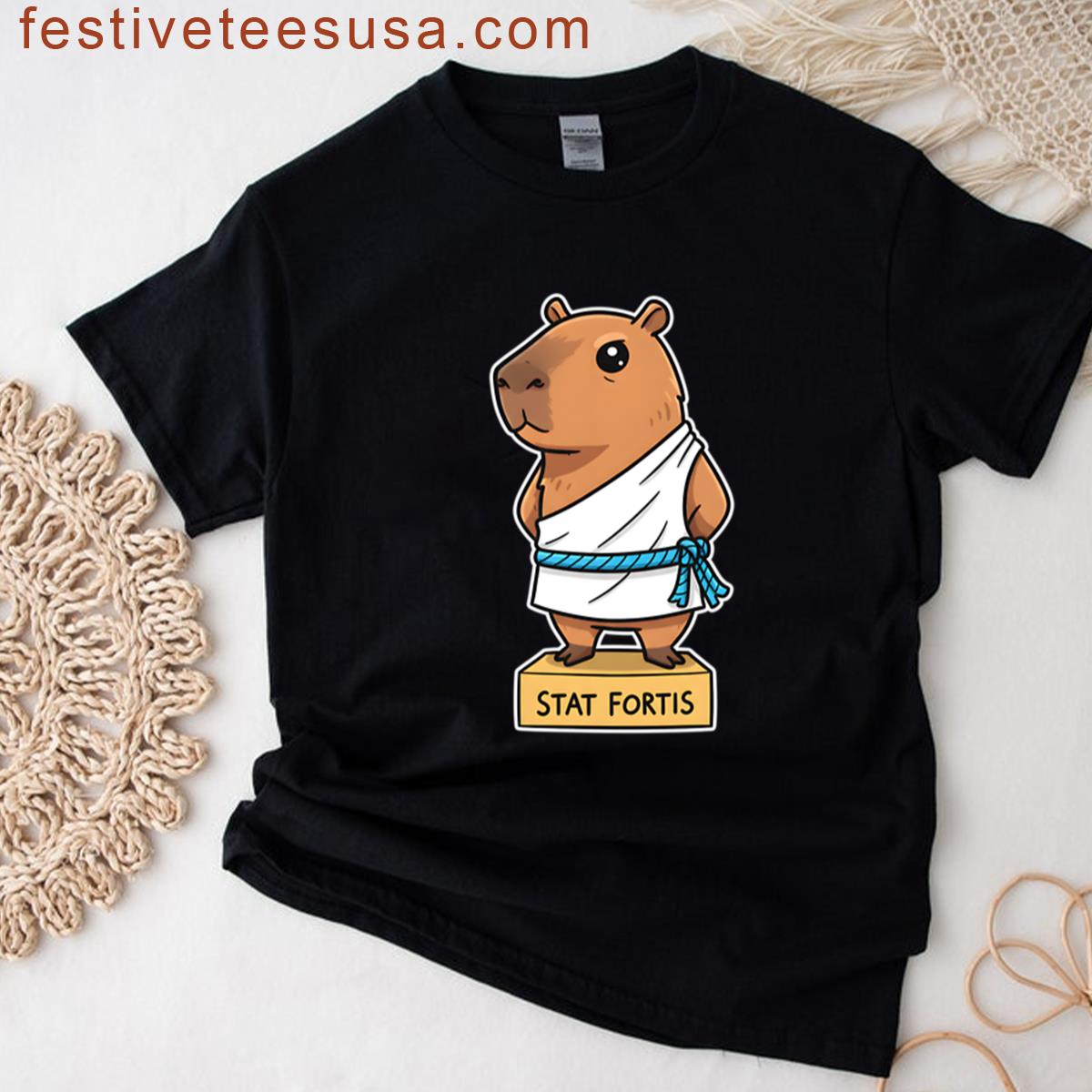 Capybara Philosophized On A Pedestal T-shirt