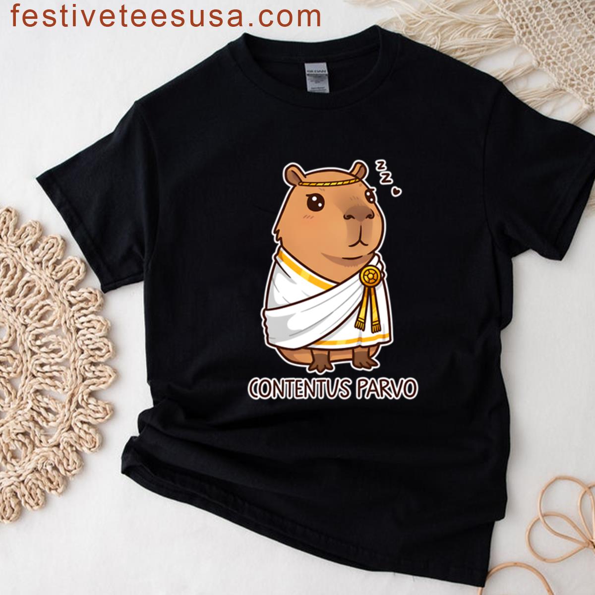 Capybara Philosophized With A Toga And Simple T-shirt