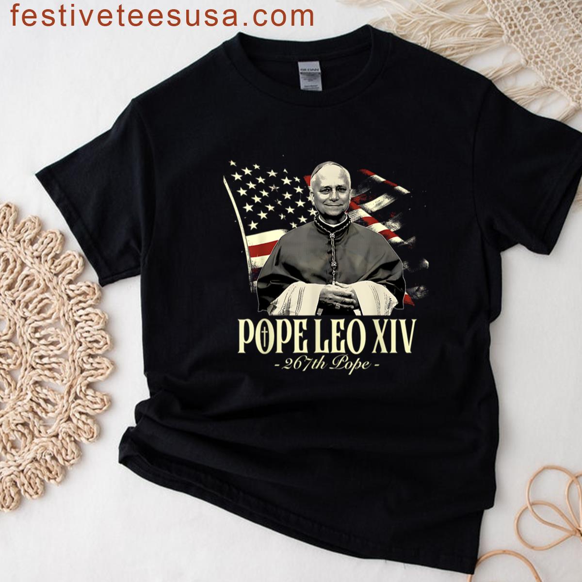 Cardinal Robert Prevost Pope Leo Xiv Pope Leo Xiv Tee T-shirt