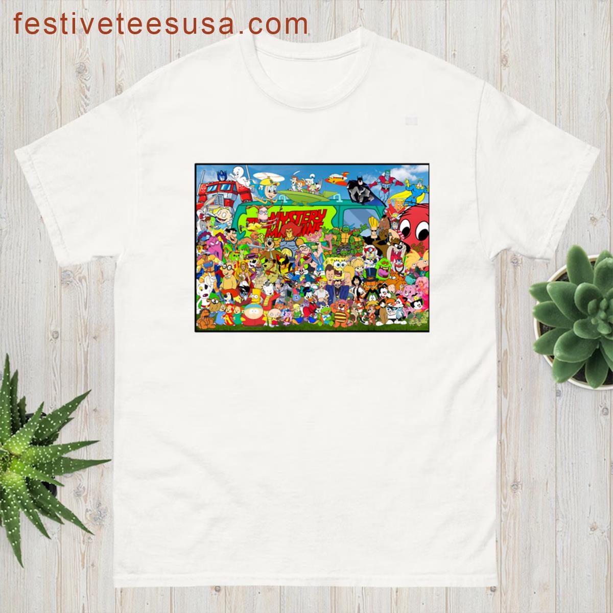 Cartoon Chaos A Blast From Every Era T-shirt